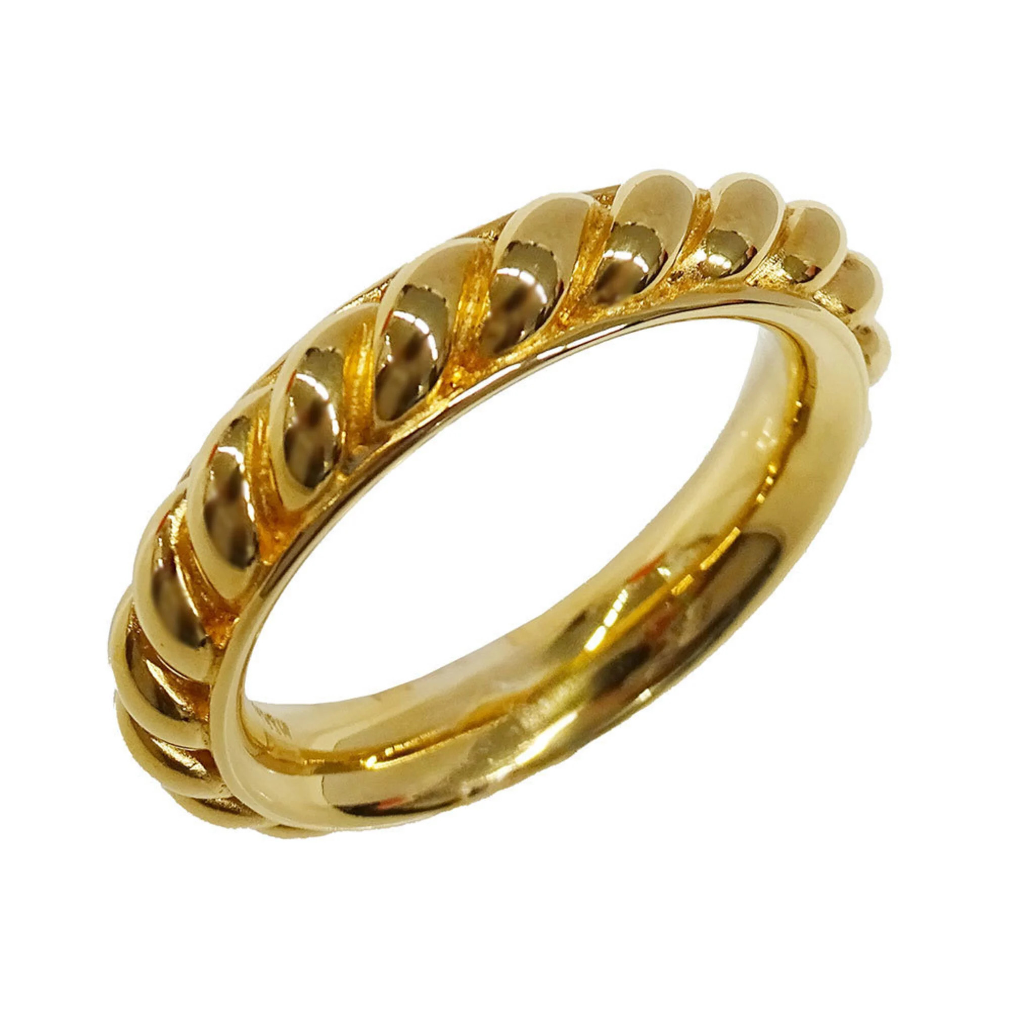 Hermes Scarf Ring For Women, Brand Name, Metal, Gold, Accessory, Rope Motif, ...
